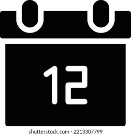 calendar  Vector illustration on a transparent background. Premium quality symmbols. Glyphs vector icons for concept and graphic design. 

