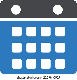calendar Vector illustration on a transparent background. Premium quality symbols. Glyph icons for concept and graphic design.