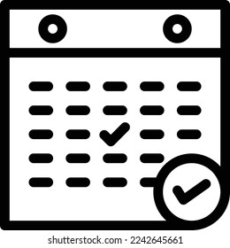 calendar Vector illustration on a transparent background. Premium quality symmbols. Thin line vector icons for concept and graphic design. 

