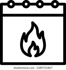 ilustración del vector de calendario en un fondo transparente. Símbolos de calidad superior. Iconos vectoriales de línea delgada para el diseño de conceptos y gráficos.