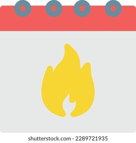 ilustración del vector de calendario en un fondo transparente. Símbolos de calidad superior. Iconos vectoriales de color de línea para el concepto y el diseño gráfico. 
