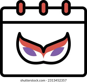 calendar Vector illustration on a transparent background. Premium quality symmbols. Line Color vector icons for concept and graphic design.
