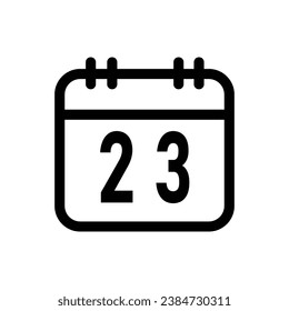 calendar Vector illustration on a transparent background. Premium quality symbols. Stroke vector icon for concept and graphic design.