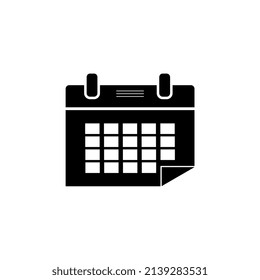 Ilustración vectorial del calendario, adecuada para símbolos, logotipos, iconos, folletos, carteles, mascotas, etc.