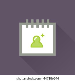 Calendar vector illustrator & conceptual icon