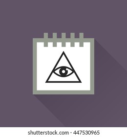 Calendar vector illustrator & conceptual icon