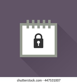 Calendar vector illustrator & conceptual icon