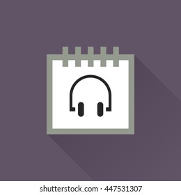 Calendar vector illustrator & conceptual icon