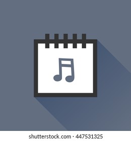 Calendar vector illustrator & conceptual icon