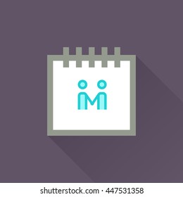 Calendar vector illustrator & conceptual icon