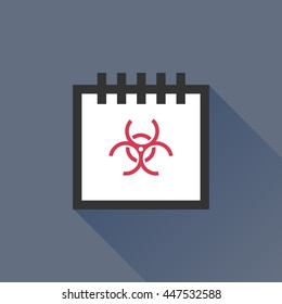 Calendar vector illustrator & conceptual icon