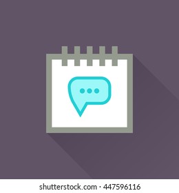 Calendar vector illustrator & conceptual icon