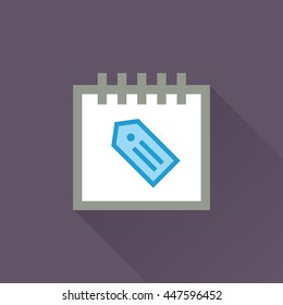 Calendar vector illustrator & conceptual icon