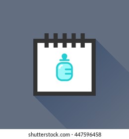 Calendar vector illustrator & conceptual icon