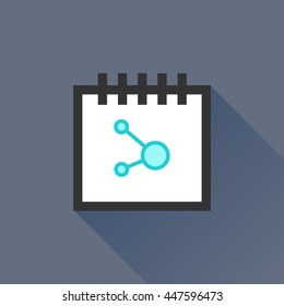 Calendar vector illustrator & conceptual icon