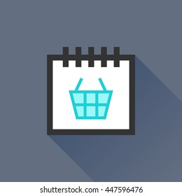 Calendar vector illustrator & conceptual icon