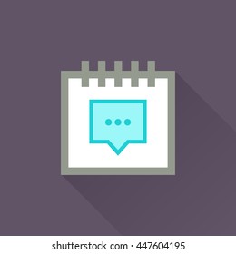 Calendar vector illustrator & conceptual icon