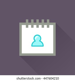 Calendar vector illustrator & conceptual icon