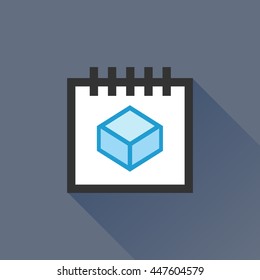 Calendar vector illustrator & conceptual icon