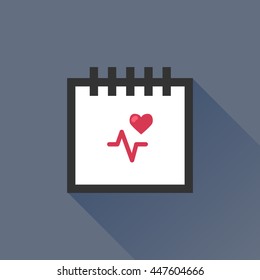 Calendar vector illustrator & conceptual icon