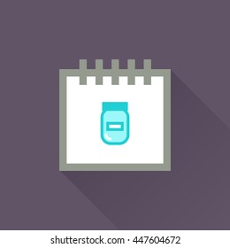 Calendar vector illustrator & conceptual icon