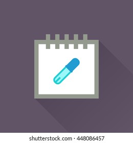 Calendar vector illustrator & conceptual icon