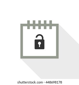 Calendar vector illustrator & conceptual icon