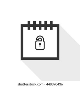 Calendar vector illustrator & conceptual icon