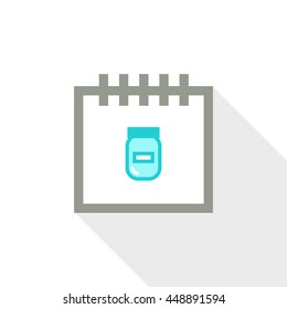 Calendar vector illustrator & conceptual icon