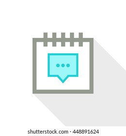 Calendar vector illustrator & conceptual icon