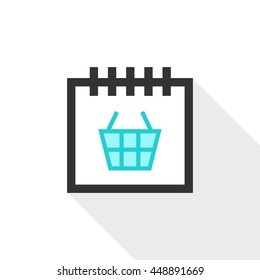 Calendar vector illustrator & conceptual icon