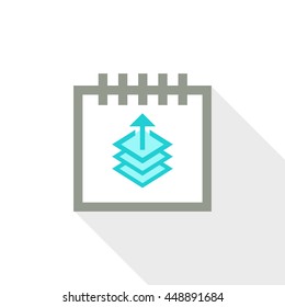 Calendar vector illustrator & conceptual icon
