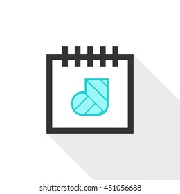 Calendar vector illustrator & conceptual icon