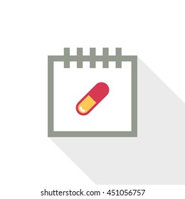Calendar vector illustrator & conceptual icon