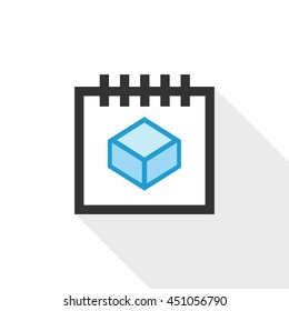 Calendar vector illustrator & conceptual icon