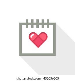 Calendar vector illustrator & conceptual icon