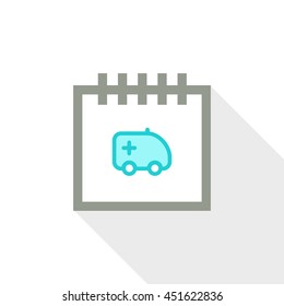 Calendar vector illustrator & conceptual icon