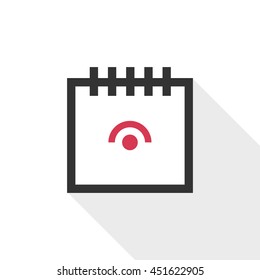 Calendar vector illustrator & conceptual icon