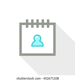 Calendar vector illustrator & conceptual icon