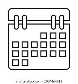 calendar vector line icon