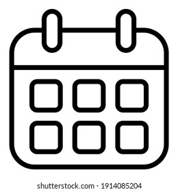 calendar vector line icon, shopping and discount sale icon.