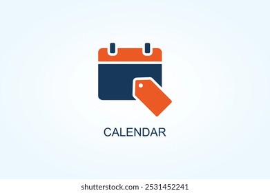 Ilustración De Vector De Calendario O Símbolo De Logotipo