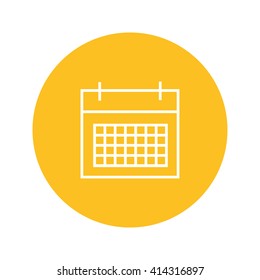 calendar vector outline icon