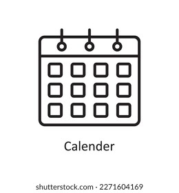 Kalender, Vektorgrafik Symbol Design Illustration. Logistiksymbol auf weißem Hintergrund EPS10-Datei