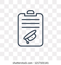 Calendar vector outline icon isolated on transparent background, high quality linear Calendar transparency concept can be used web and mobile