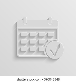 calendar vector paper icon