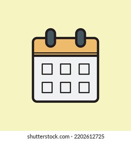 calendar vector Simple line style Schedule, date, day, plan, symbol concept. Isolated vector illustration