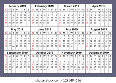 calendar vector with space for notes