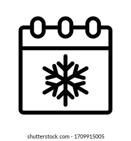 calendar vector thin line icon 