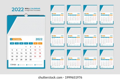 Calendar, wall calendar, new year, company, 2022, happy new year, month, template, design elements, wall, colorful, stationery, corporate, year, 2022 calendar, planner, monthly, schedule, desk calenda